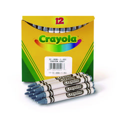 CRAYON,GREY,12/BX